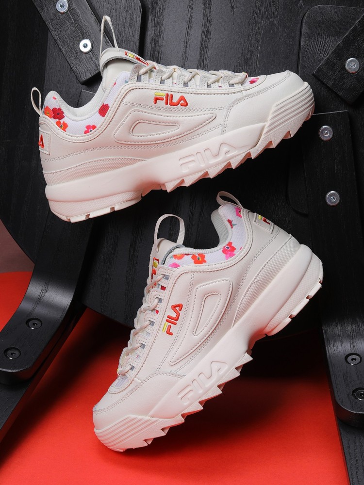 Fila white girl shoes hotsell