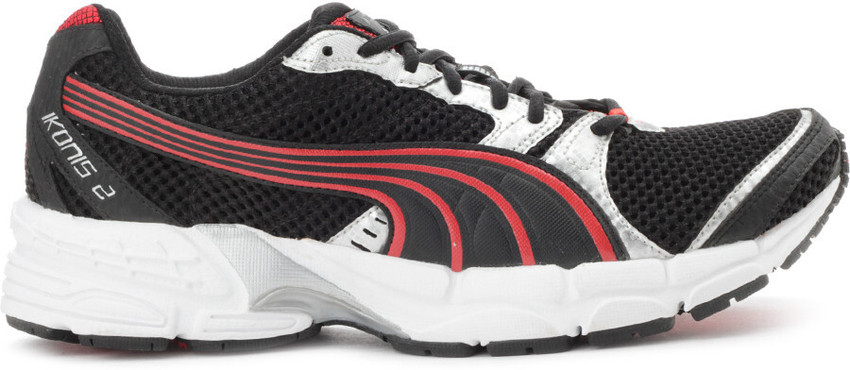 PUMA Ikonis 2 Running Shoes For Men Buy Black Puma Silver High Risk Red Color PUMA Ikonis 2 Running Shoes For Men Online at Best Price Shop Online for Footwears