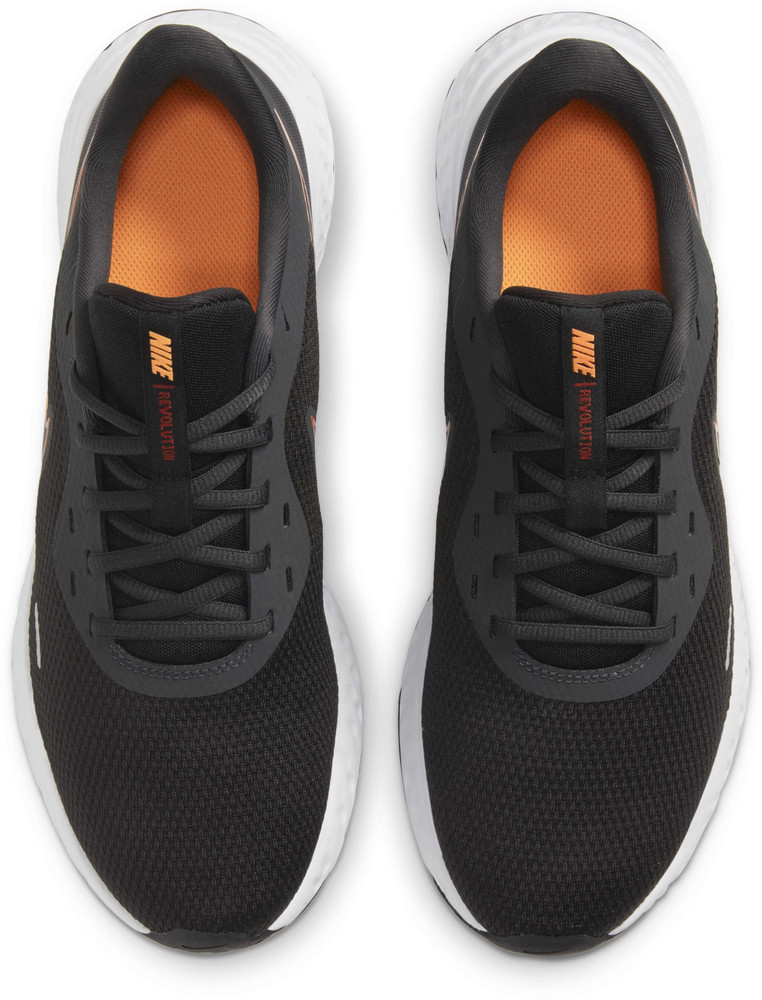 Nike black hotsell and orange shoes