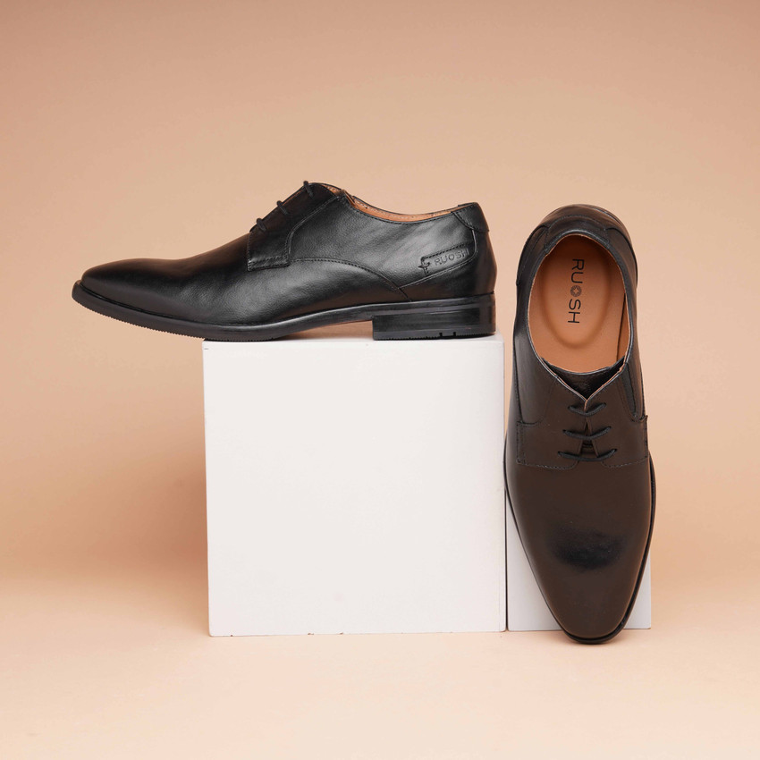 Ruosh men's leather formal shoes clearance