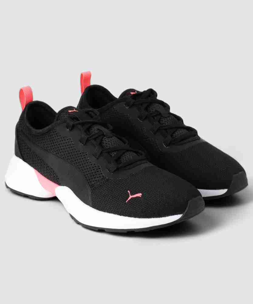 Black and pink puma shoes online