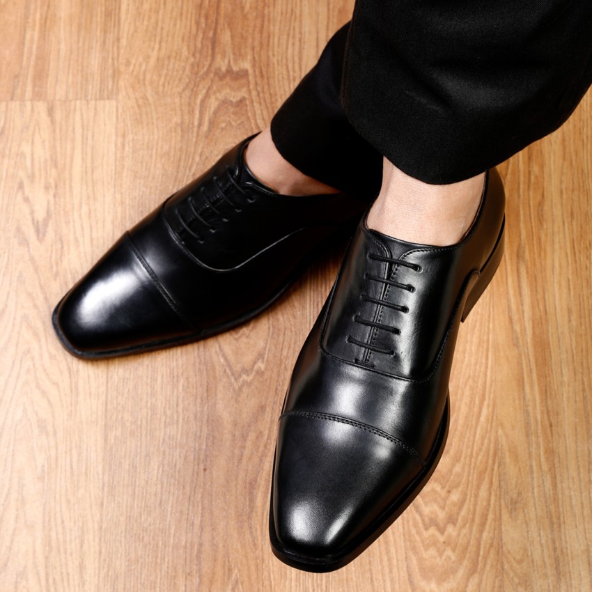 Buy LOUIS STITCH Men's Style Devils Black Derby Shoes Handmade