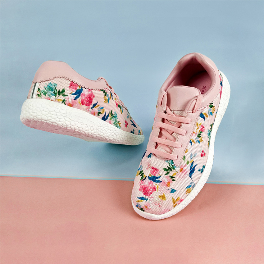 Girls floral sneakers shop