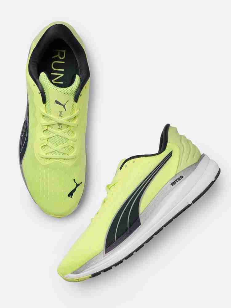Neon green puma shoes on sale