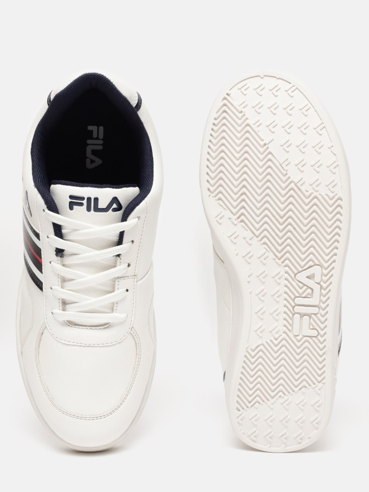 Fila white leather sneakers new arrivals