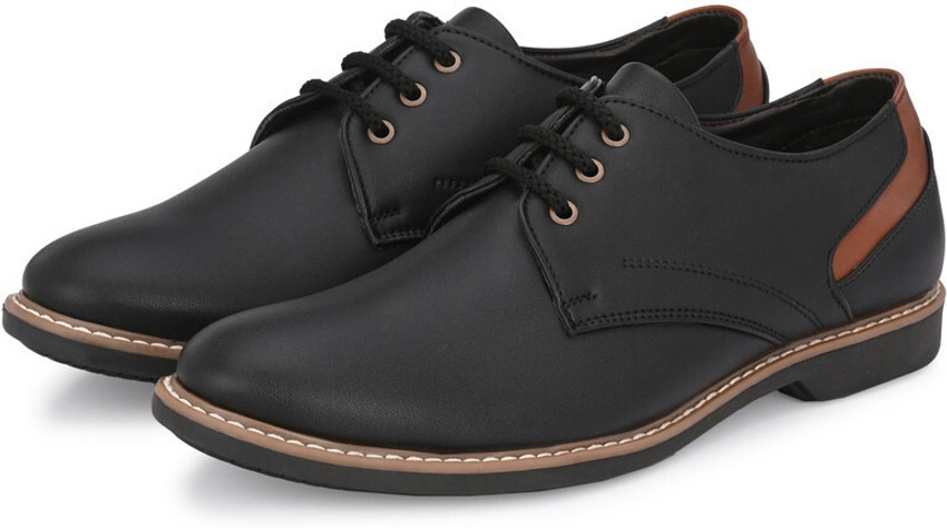 Black semi online casual shoes