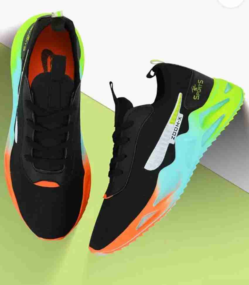 Koovs black sneakers store
