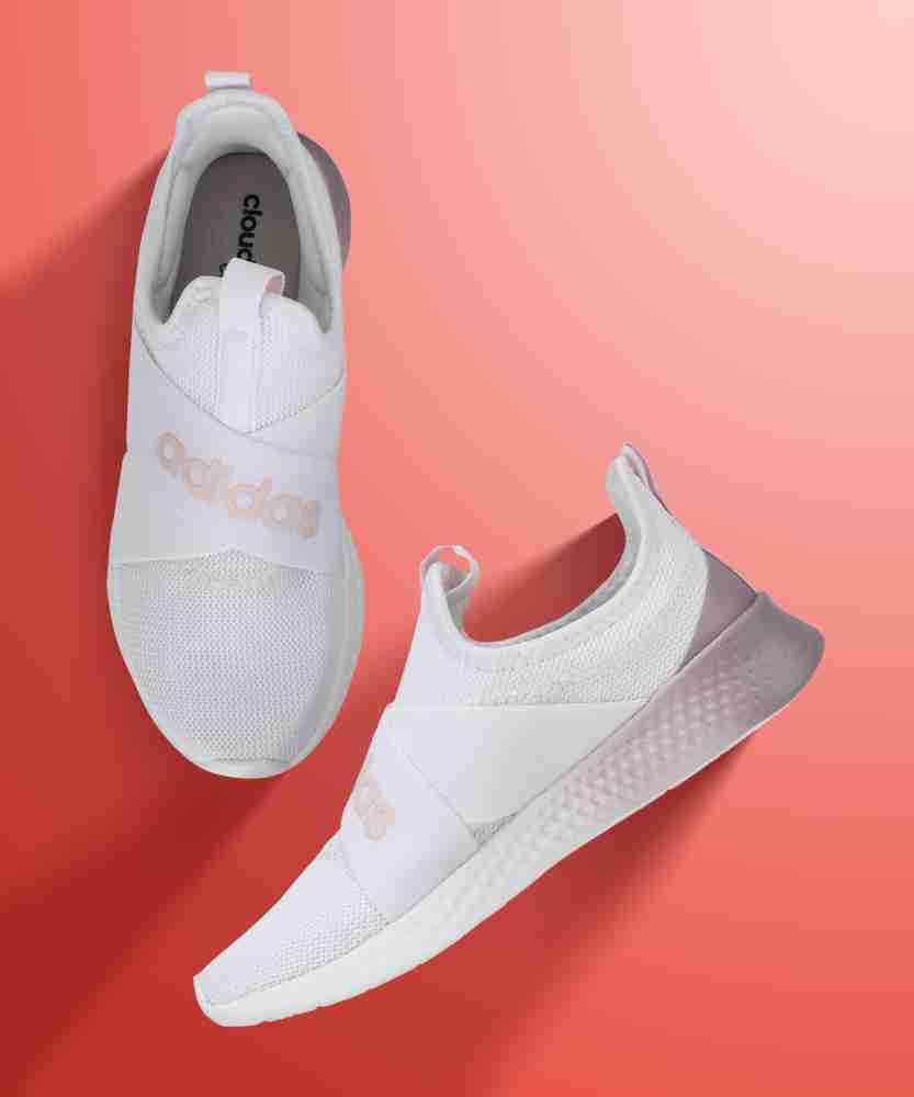 Women's adidas no lace hot sale shoes