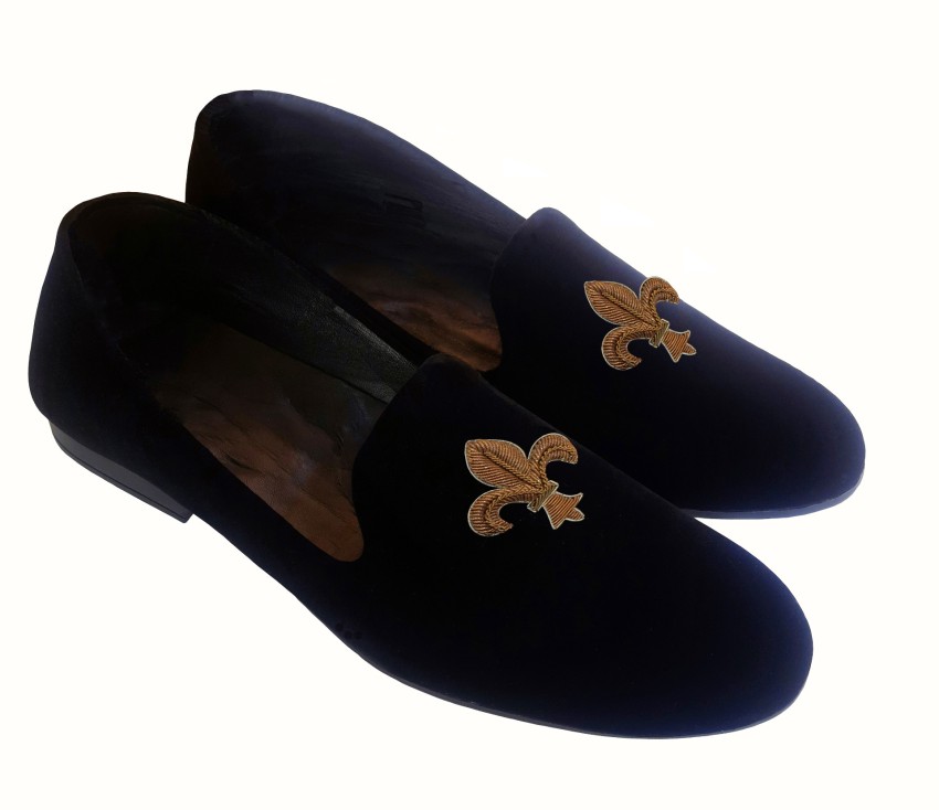 Embroidery loafers online shoes