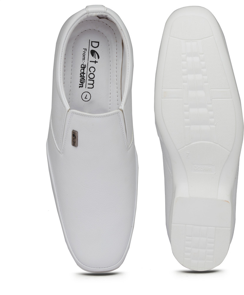 mens slip on white