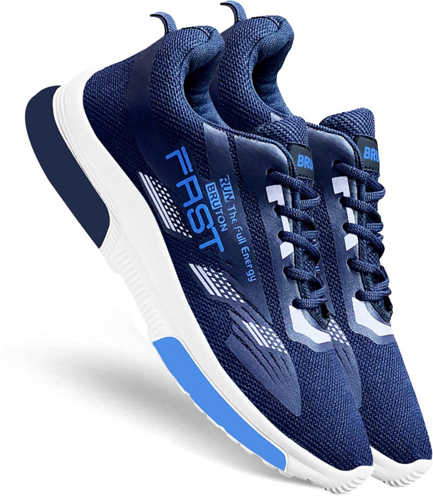 Buy BRUTON Trendy Sports Shoes For Men (Blue) Online at Best