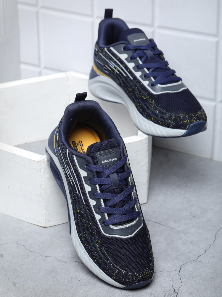 COLUMBUS Columbus HARLEY Sports Shoes for Men s Running Walking Gym Comfort Navy Mustard Running Shoes For Men Buy COLUMBUS Columbus HARLEY Sports Shoes for Men s Running Walking Gym Comfort Navy Mu...