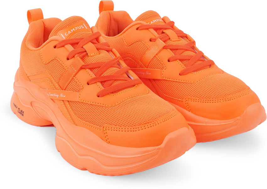 Neon orange sneakers womens on sale