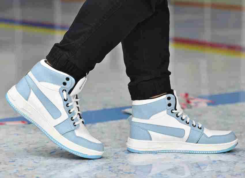 Nike denim sales high tops
