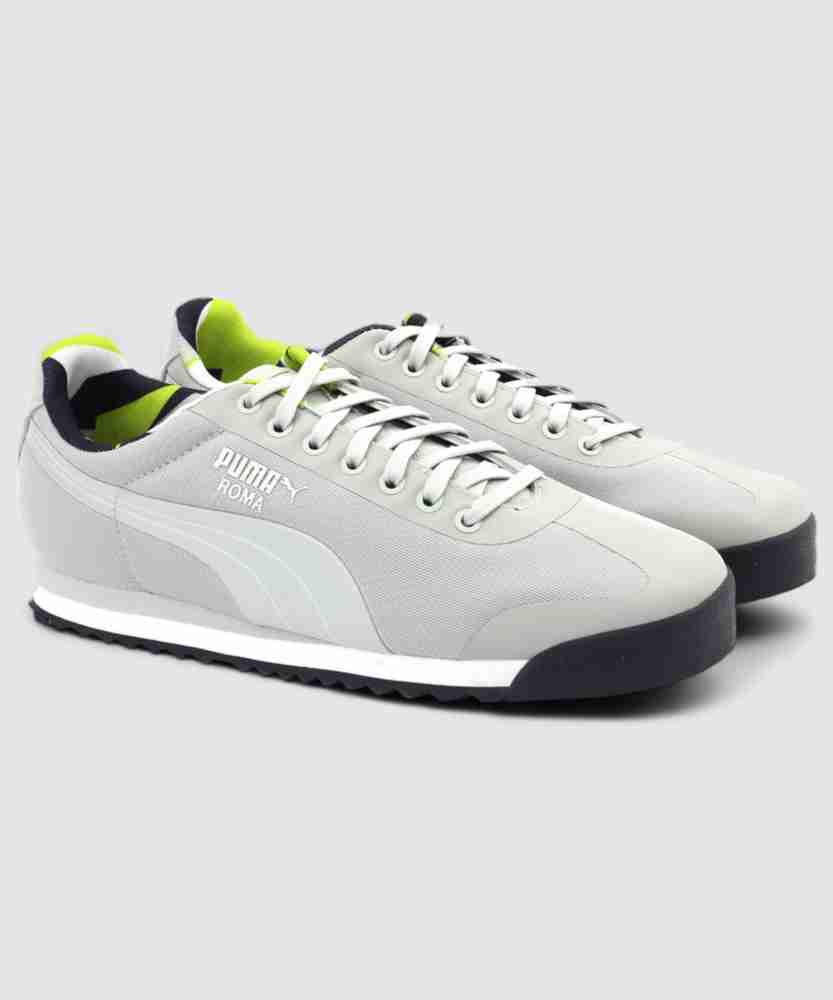 PUMA Roma Basic Geometric Camo Sneakers For Men Buy Gray Violet Color PUMA Roma Basic Geometric Camo Sneakers For Men Online at Best Price Shop Online for Footwears in India
