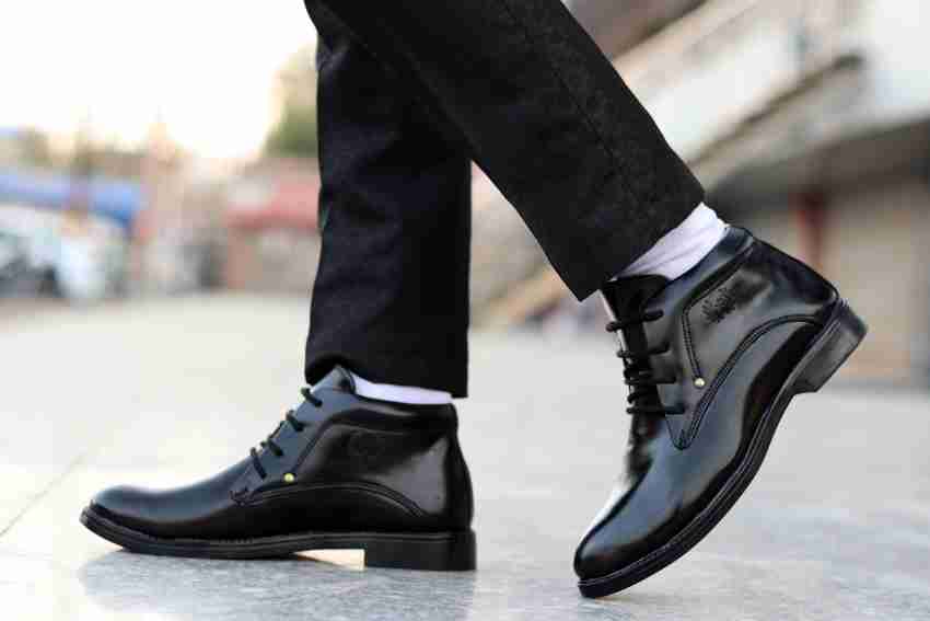 Formal black cheap boots