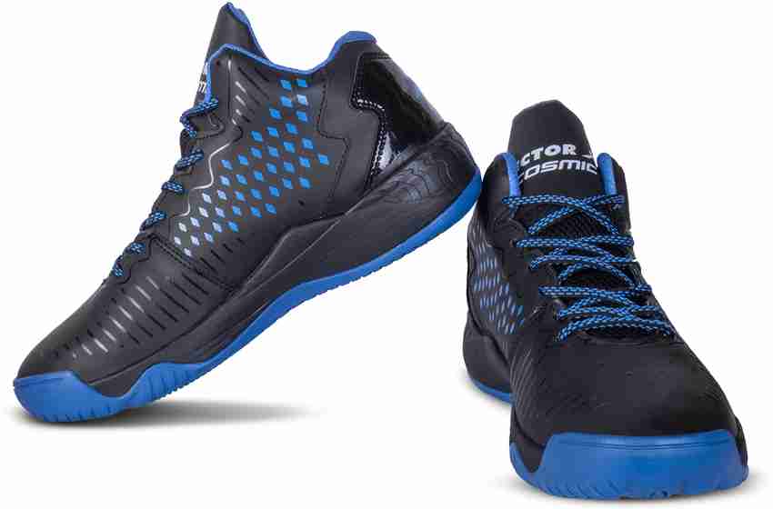 Blue black and deals white basketball shoes