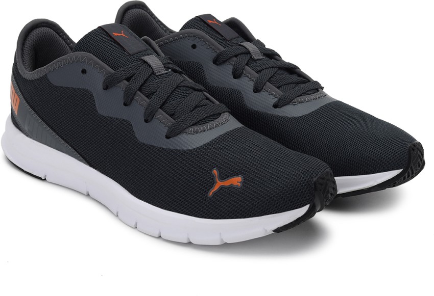 Puma black shoes flipkart sale