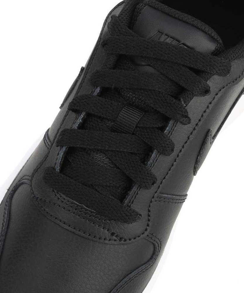 Nike black cheap leather high tops