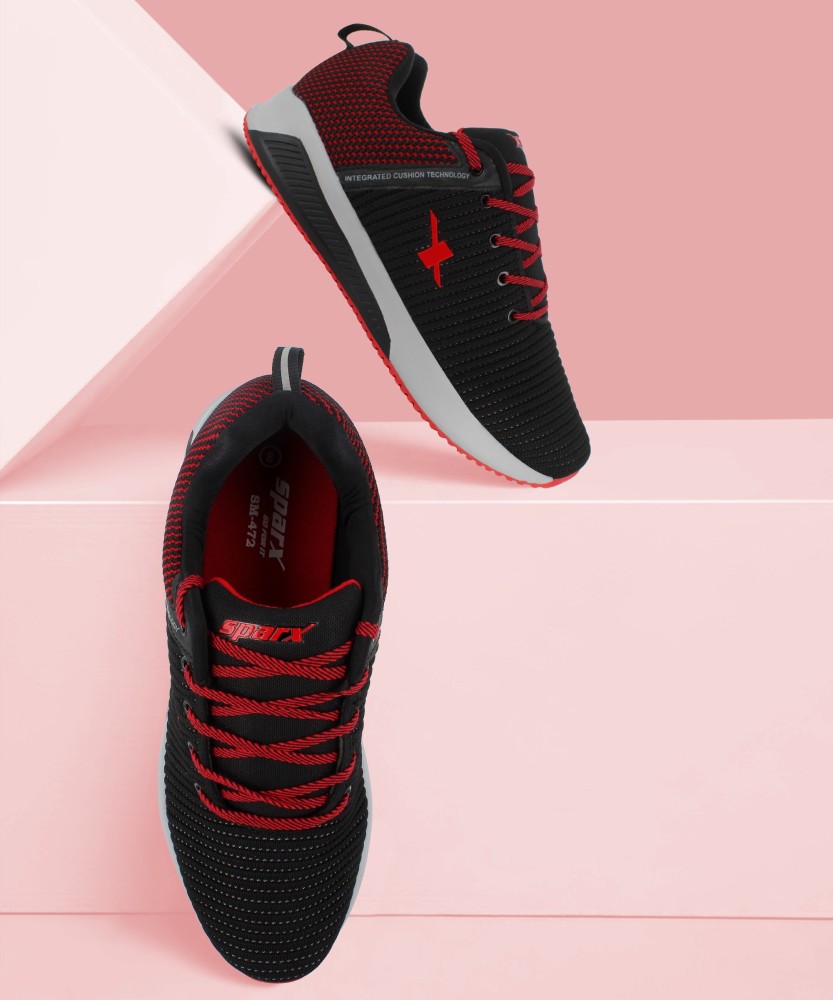 Sparx shoes black and red on sale