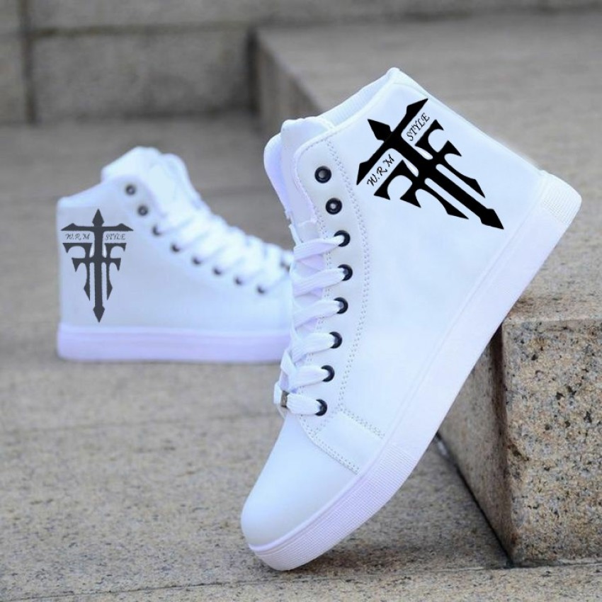 Mens stylish hot sale white sneakers