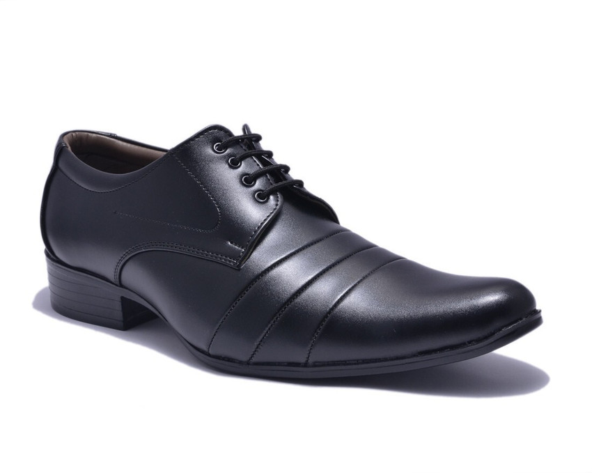 Sir corbett black synthetic leather formal shoes hotsell