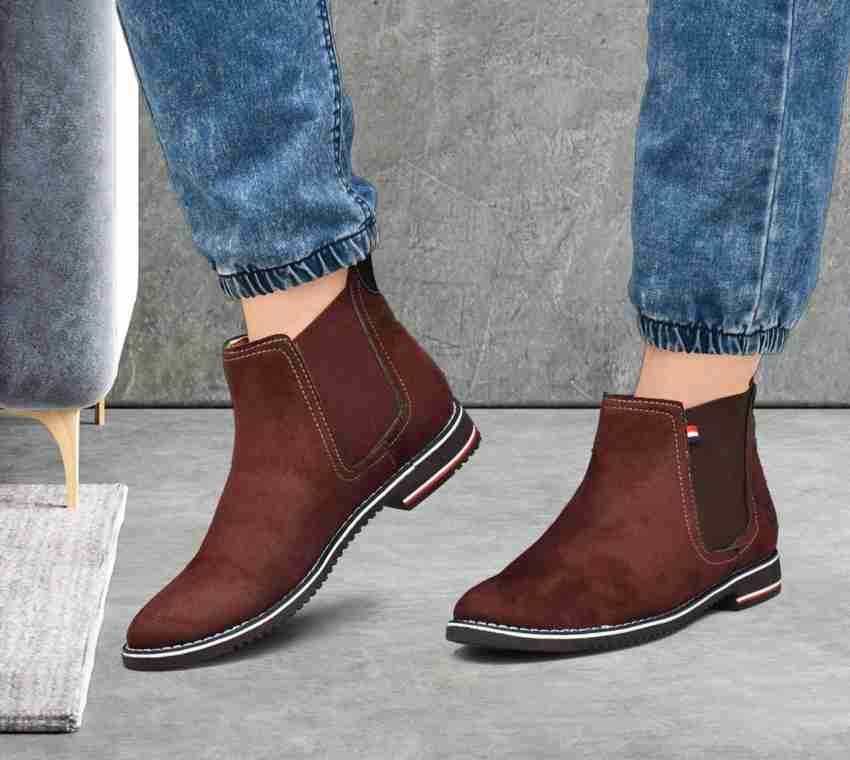 Chelsea hotsell boots maroon