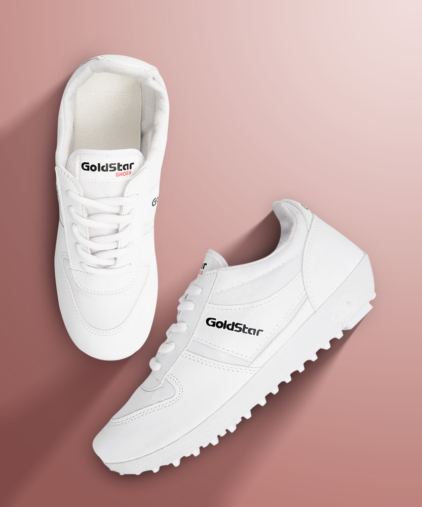 white goldstar shoes