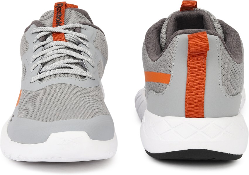 Nike gray best sale orange shoes