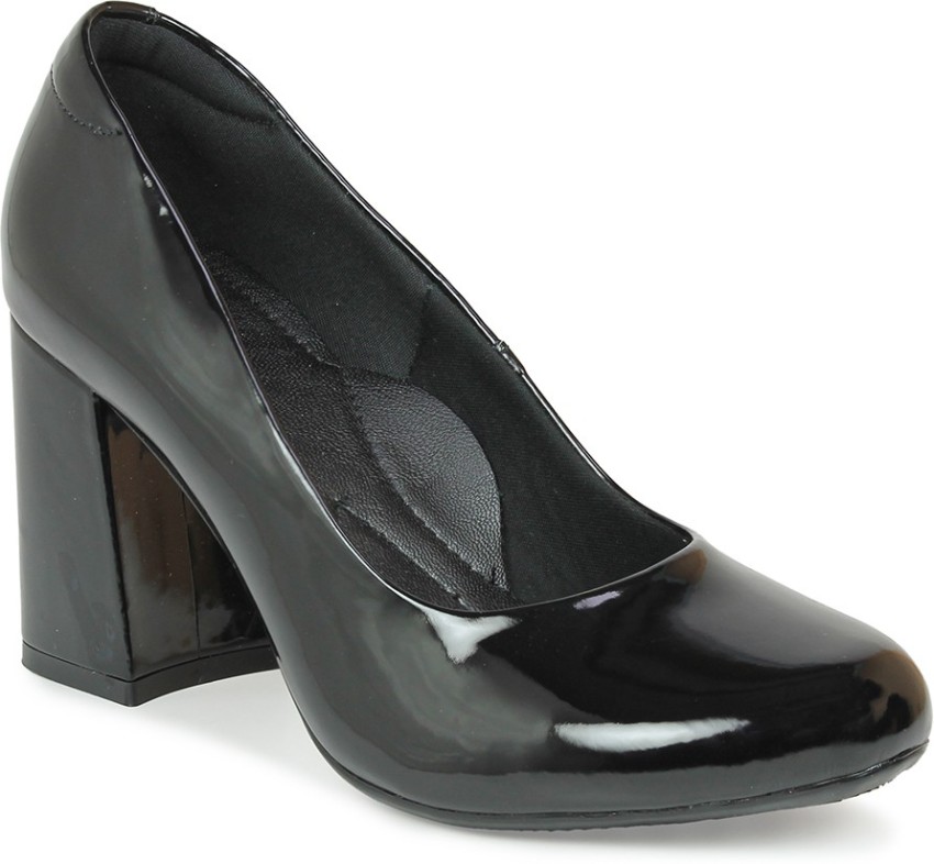 Patent block heel online shoes