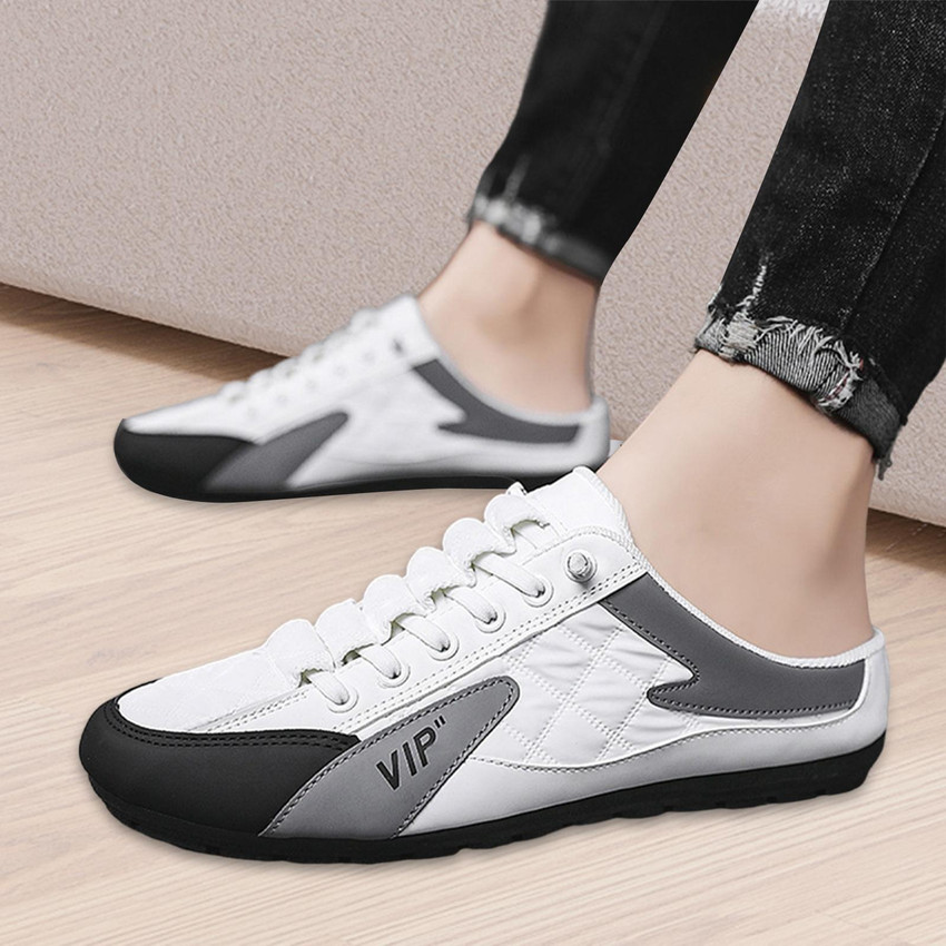 Mens slip on backless sneakers discount