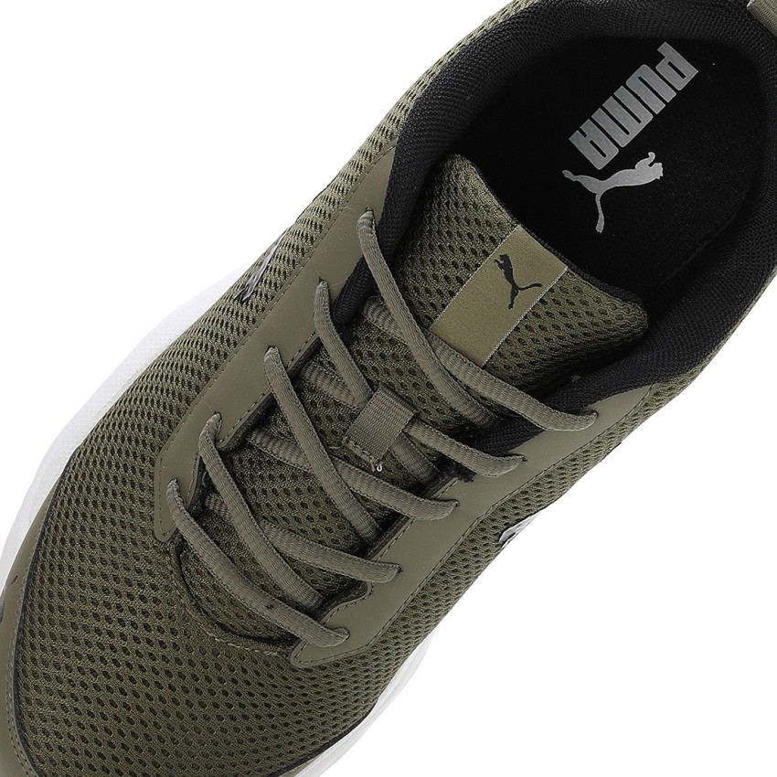 Dark green puma top shoes