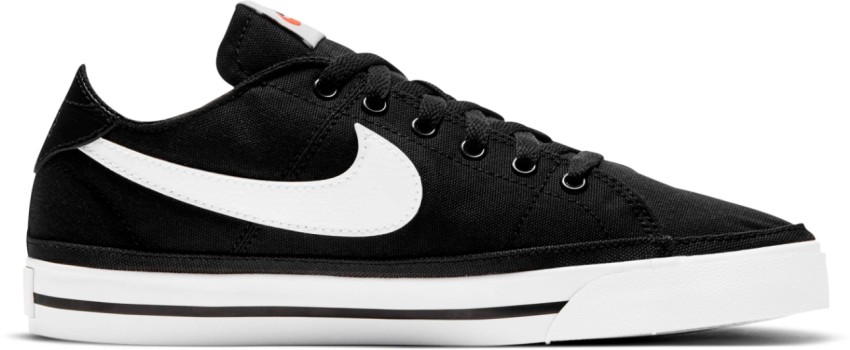 Nike black clearance canvas shoes womens