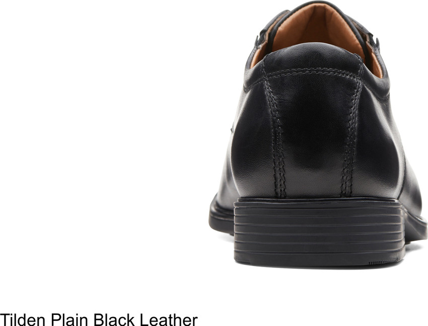 CLARKS Tilden Plain Casuals For Men Buy Black Leather Color