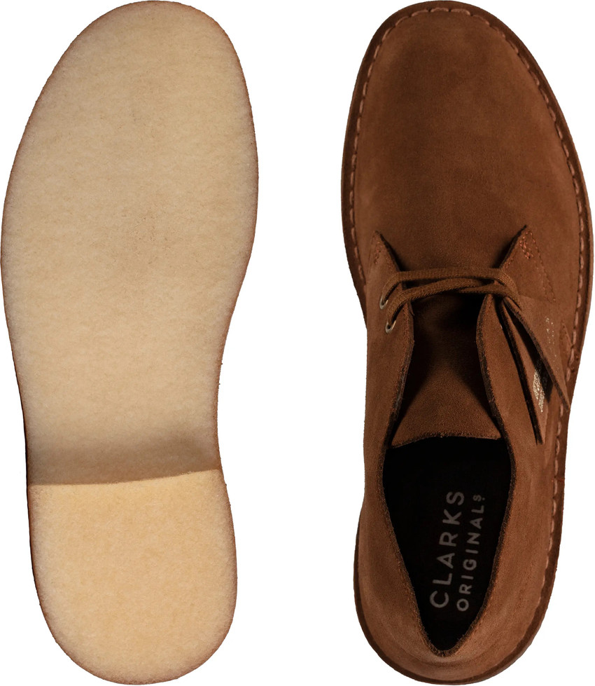 Clarks desert cola suede store
