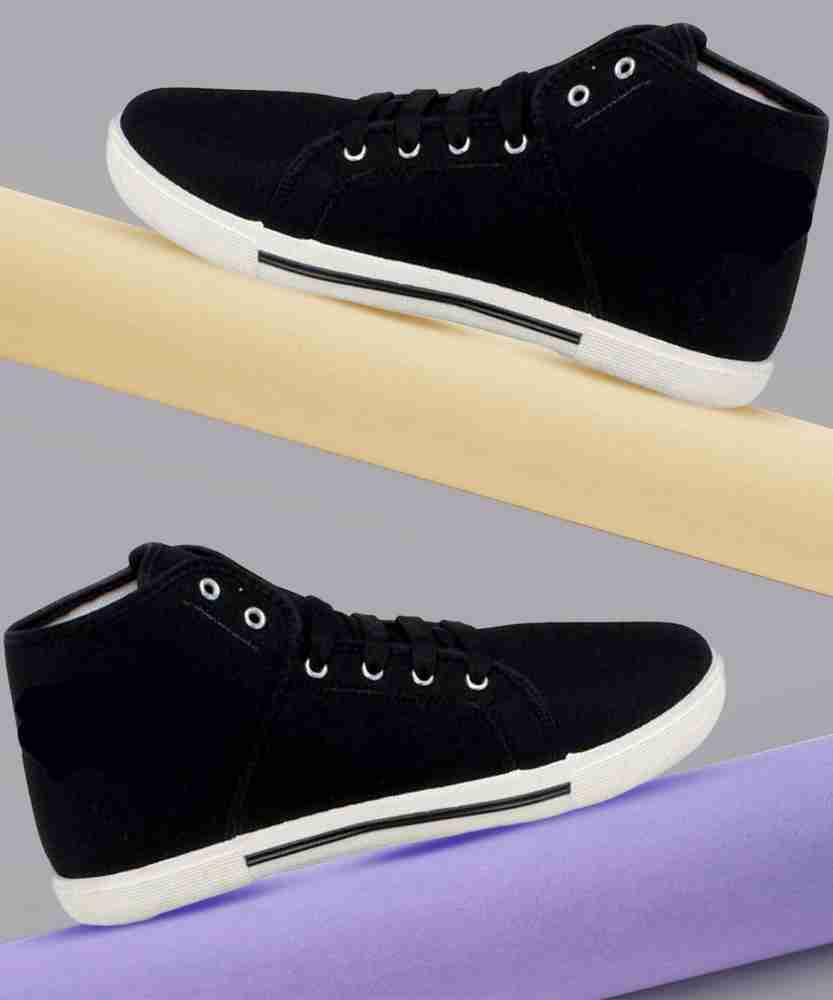 Black casual best sale shoes flipkart