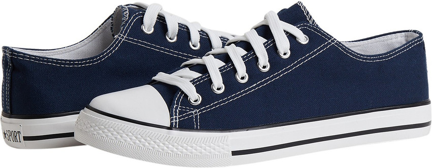 Dark blue hotsell canvas shoes