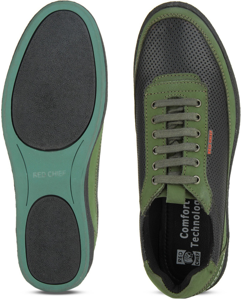 Red chief olive green shoes online