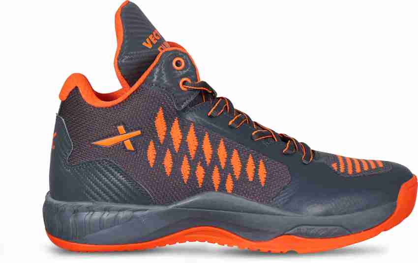Orange and grey basketball shoes online
