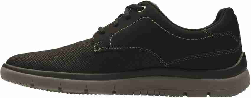 CLARKS Tunsil Plain Black Casuals For Men Buy CLARKS Tunsil