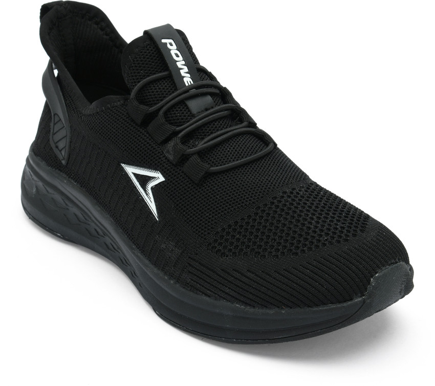 Power black sports shoes deals