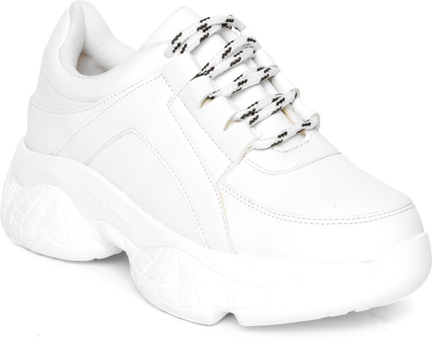 White shoes store for girls flipkart