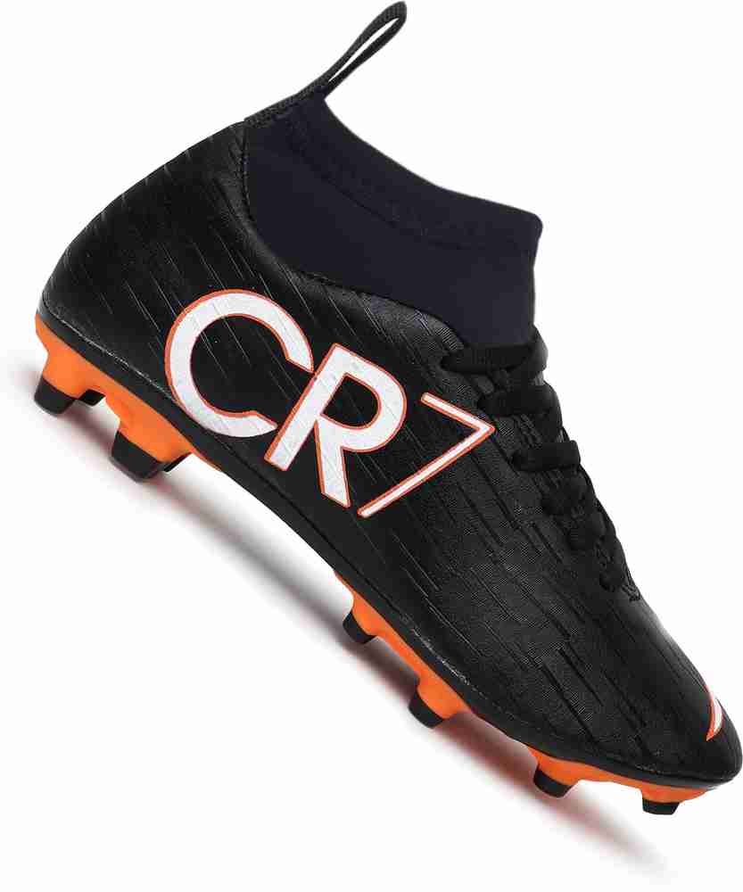 Axpro CR7 Ronaldo Black Ankle Synthetic TPU Studs Football Shoes For Men Buy Axpro CR7 Ronaldo Black Ankle Synthetic TPU Studs Football Shoes For Men Online at Best Price Shop