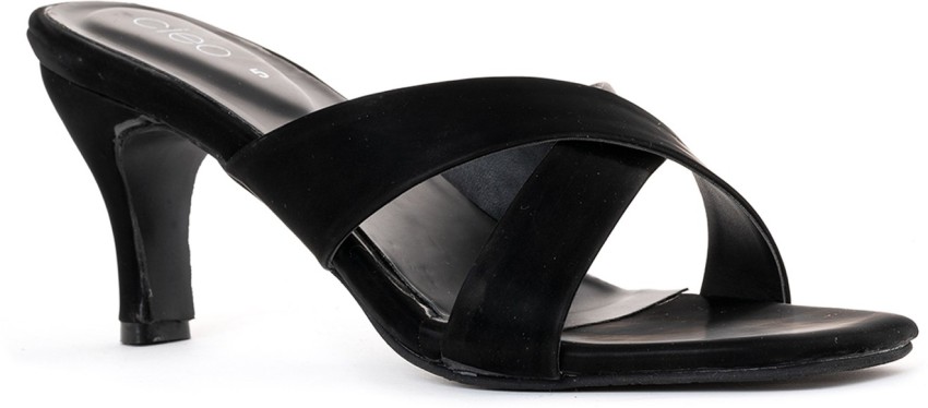 Womens black 2025 mule sandals