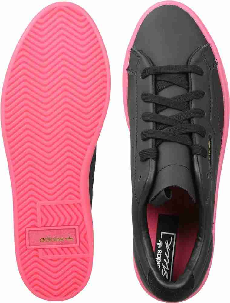 Adidas sleek black pink best sale