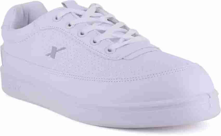 Casual Wear Plain Mens White Sparx Casual Shoes, Size: 6-10 (UK