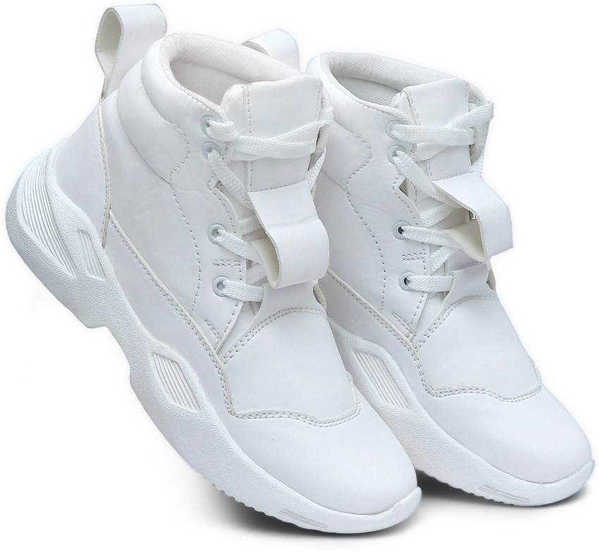 Plain outlet white shoes