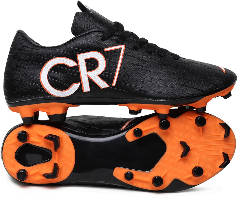 CR7 Juventus Ronaldo Studs Black Red Studs Football Shoes For
