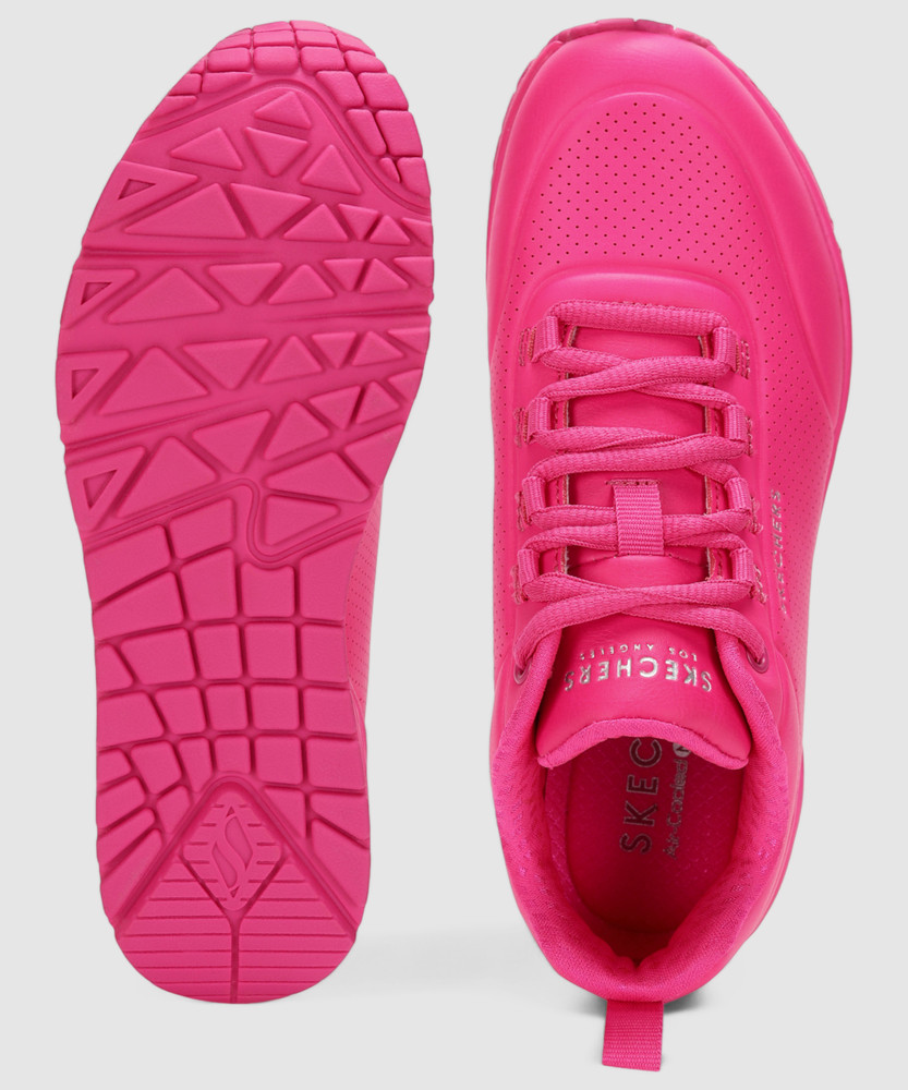 Hot pink skechers best sale