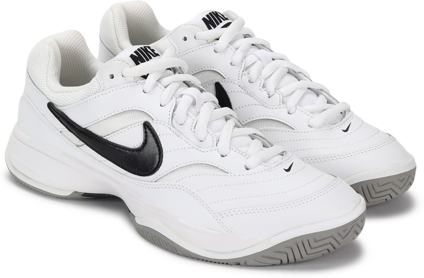 Women's court lite tennis cheap shoes white and medium gray